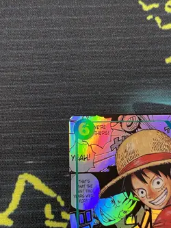 One Piece English #OP13-118 Monkey D Luffy Manga Alternate Art Secret Rare - Image 5