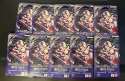 Lot Of 10 One Piece OP14 The Azure Sea’s Seven Sleeved Booster Pack - Image 1