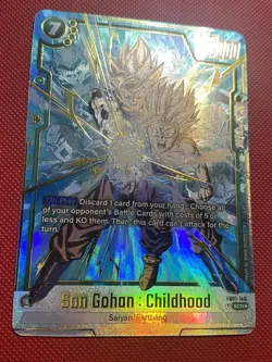 Son Gohan Childhood SCR Alt Art Secret Rare FB01-140 Dragon Ball Fusion World - Image 3
