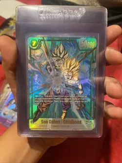 Son Gohan Childhood SCR Alt Art Secret Rare FB01-140 Dragon Ball Fusion World - Image 1
