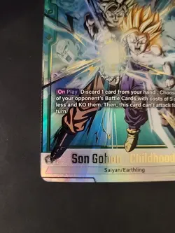 Son Gohan Childhood SCR Alt Art Secret Rare FB01-140 Dragon Ball Fusion World - Image 5
