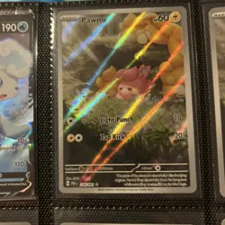 Pokemon Card Pawmi 226/091 Paldean Fates Holo Illustration Rare NM - Image 1