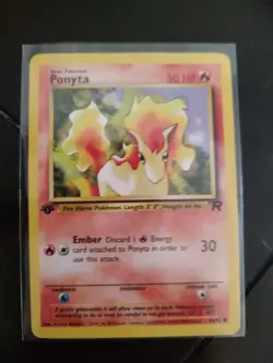 Ponyta Team Rocket 1st Edition 64/82 Pokemon Card - Image 1