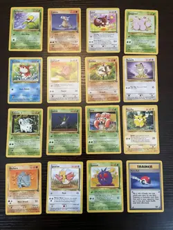 Pokemon Jungle COMPLETE SET Common Vintage WOTC 16 Card Lot MP-NM - Image 1