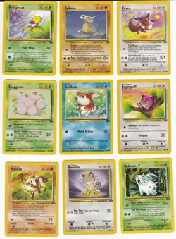Pokemon Jungle COMPLETE SET Common Vintage WOTC 16 Card Lot MP-NM - Image 2