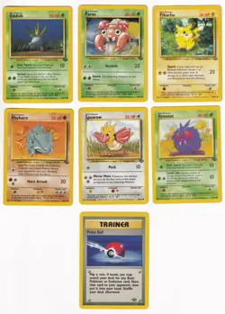 Pokemon Jungle COMPLETE SET Common Vintage WOTC 16 Card Lot MP-NM - Image 3