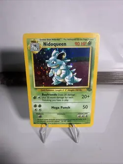 Pokemon TCG Nidoqueen Jungle Holo Card 7/64 Unlimited Rare, Lightly Played - Image 1