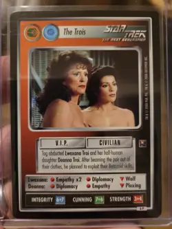 STAR TREK CCG ENHANCED PREMIERE CARD 6P THE TROIS SUPER CLEAN CARD! - Image 1