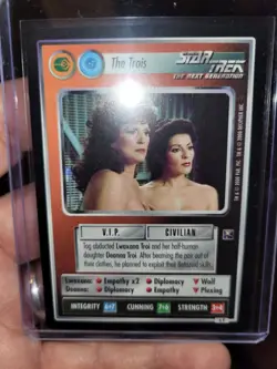 STAR TREK CCG ENHANCED PREMIERE CARD 6P THE TROIS SUPER CLEAN CARD! - Image 3