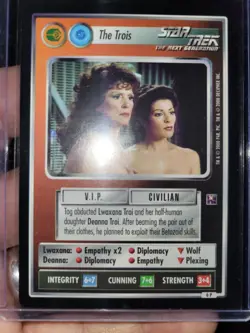STAR TREK CCG ENHANCED PREMIERE CARD 6P THE TROIS SUPER CLEAN CARD! - Image 4