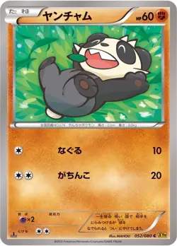Pokemon Card Japanese - Pancham 052/080 - XY9 - 1st Edition - Image 1