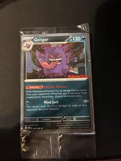 2026 Gengar GameStop Exclusive Promo Pokemon Card Sealed New - Image 1