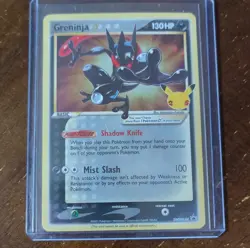 Pokemon TCG 25th Anniversary Holo Greninja & Pikachu 3 Card Lot - Image 1