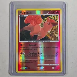 Pokemon TCG Vulpix 2009 Platinum Reverse Holo Common Card 102/127 LP - Image 1