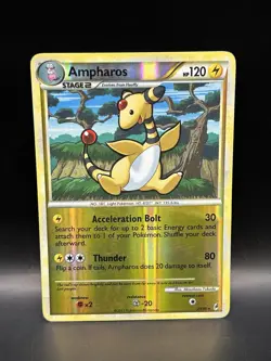 Reverse Holo Ampharos 23/95 - Pokemon Call Of Legends Card - DMG - Image 1