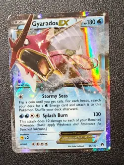 Pokemon TCG XY Breakpoint Gyarados EX Ultra Rare Holo Card 26/122 - Image 1