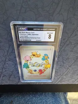 Pokemon: My Deck Memo Card Insert Card 1996 Media Factory Carrying Case - CGC 8 - Image 4