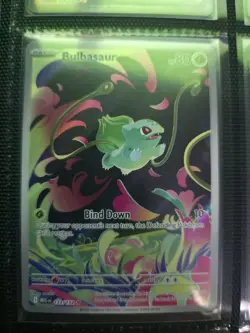 Pokemon Bulbasaur 133/132 Me01: Mega Evolution Illustration Rare Holo Card 2025 - Image 1