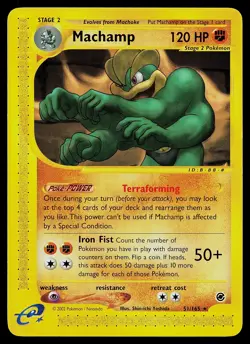 Pokemon Card - Machamp Expedition 51/165 Rare Non-Holo - Image 1