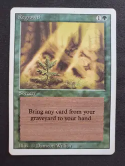 Regrowth - Revised *MP* Moderate Play MTG - Image 1