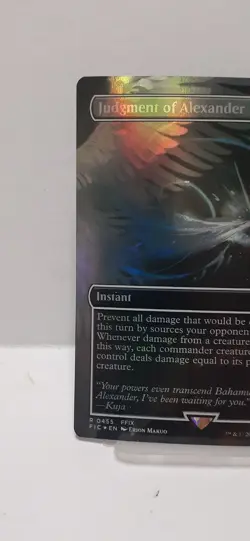 JUDGMENT OF ALEXANDER (BORDERLESS) FOIL - COMMANDER: FINAL FANTASY MTG MAGIC - Image 2