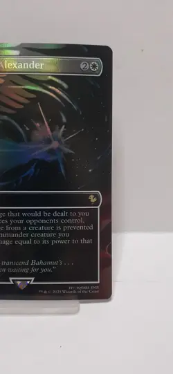 JUDGMENT OF ALEXANDER (BORDERLESS) FOIL - COMMANDER: FINAL FANTASY MTG MAGIC - Image 3