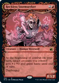 NM - Foil - Reckless Stormseeker (Showcase) - 294 - Innistrad: Midnight Hunt - Image 1