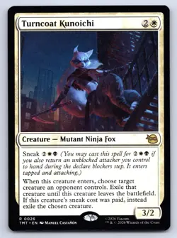 MTG Turncoat Kunoichi Normal R Teenage Mutant Ninja Turtles TMT 26 NM Magic - Image 1