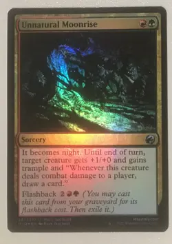 foil UNNATURAL MOONRISE Innistrad Midnight Hunt MTG Magic NM - Image 1