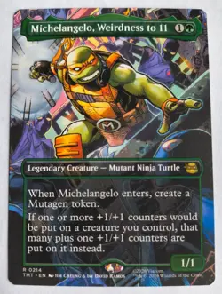 MTG Michelangelo, Weirdness to 11 (Borderless), NM/Unplayed, TMNT - Image 1