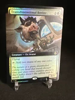 Transdimensional Bovine (Extended Art Foil) Rare MTG Ninja Turtles - Image 3