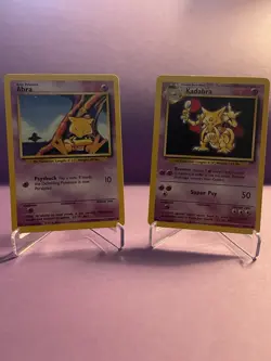 Pokemon TCG Base Set Abra & Kadabra Vintage 1999 WOTC - Image 1