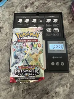 22.35g! HEAVY -Pokemon Prismatic Evolution Booster Pack -Possible GODU - Image 1