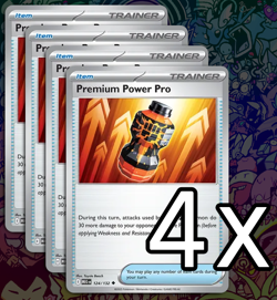 4x Premium Power Pro 124/132 - ME01: Mega Evolution - Pokemon TCG - Image 1