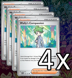 4x Wally's Compassion 132/132 - ME01: Mega Evolution - Pokemon TCG - Image 1