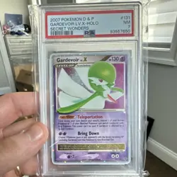 Pokemon Gardevoir Lv.X Secret Wonders 131/132 Holo Ultra Rare 2007 PSA 7 - Image 1