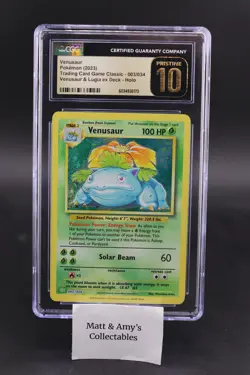 Venusaur 003/034 Trading Card Game Classic Holo Pokemon CGC Pristine 10 - Image 1