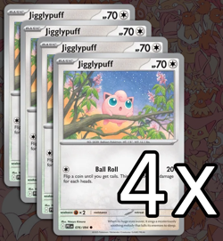 4x Jigglypuff 076/094 - ME02: Phantasmal Flames - Pokemon TCG - Image 1