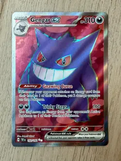 Pokemon TCG Temporal Forces Gengar EX Ultra Rare 193/162 Holo NM/M - Image 1