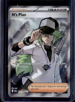 2025 Pokemon Black Bolt N's Plan Ultra Rare #163/086 - Image 1