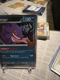 Pokemon Gengar Cosmos Holo 057/091 Trick or Trade Booster 2024 130HP Stage 2 Eng - Image 3