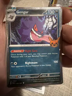 Pokemon Gengar Cosmos Holo 057/091 Trick or Trade Booster 2024 130HP Stage 2 Eng - Image 4
