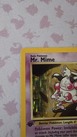 Pokemon TCG Mr. Mime Jungle 6/64 1st Edition Holo Rare MP - Image 2