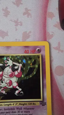 Pokemon TCG Mr. Mime Jungle 6/64 1st Edition Holo Rare MP - Image 3