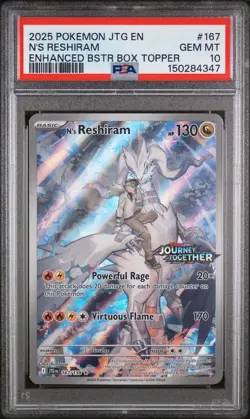 N'S RESHIRAM 167 JOURNEY TOGETHER STAMPED ENHANCED BOOSETR BOX POKEMON - Image 1