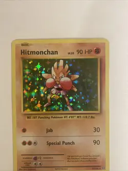 Pokemon TCG Hitmonchan Evolutions 62/108 Holo Rare NM - Image 3