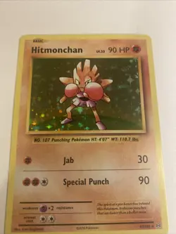 Pokemon TCG Hitmonchan Evolutions 62/108 Holo Rare NM - Image 4