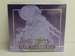 2021 Pokemon Chilling Reign Sealed Shadow Rider Calyrex ETB Elite Trainer Box - Image 1