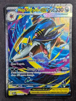 Mega Sharpedo ex - 127/094 Phantasmal Flames (Pokemon) - Image 1