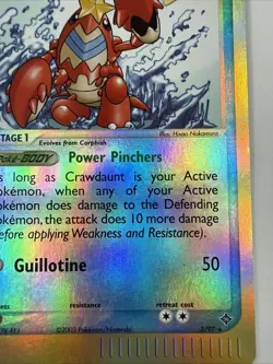2003 Pokemon EX Dragon Crawdaunt Reverse Holo #3/97 - Image 4